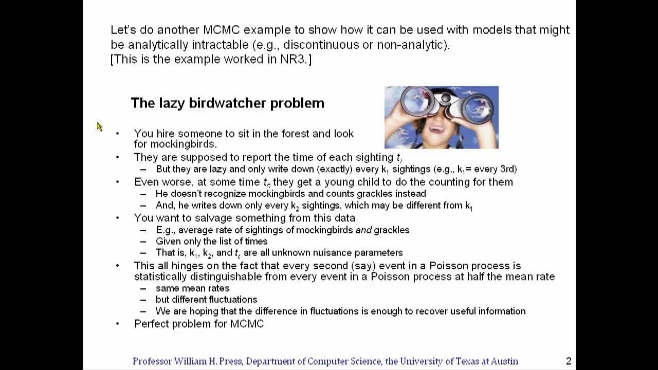 Opinionated Lessons in Statistics: #41 Markov Chain Monte Carlo, Example 2