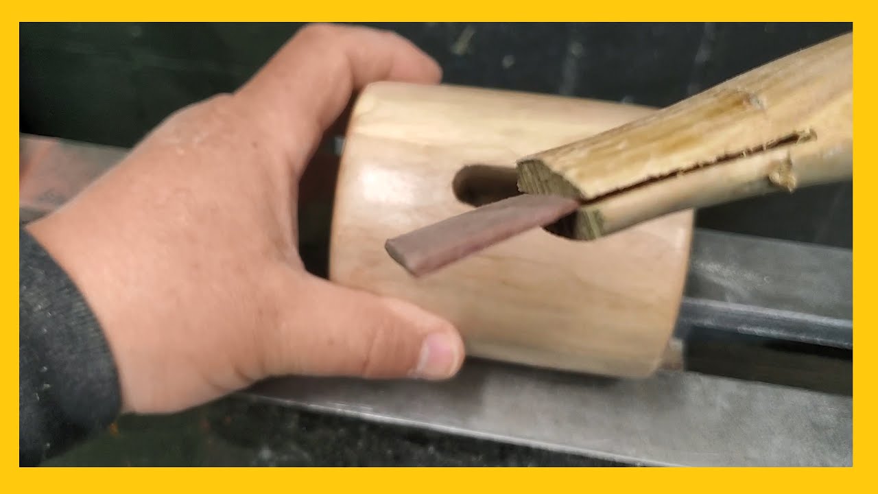Mallet Handle Joinery 😀 #woodturning
