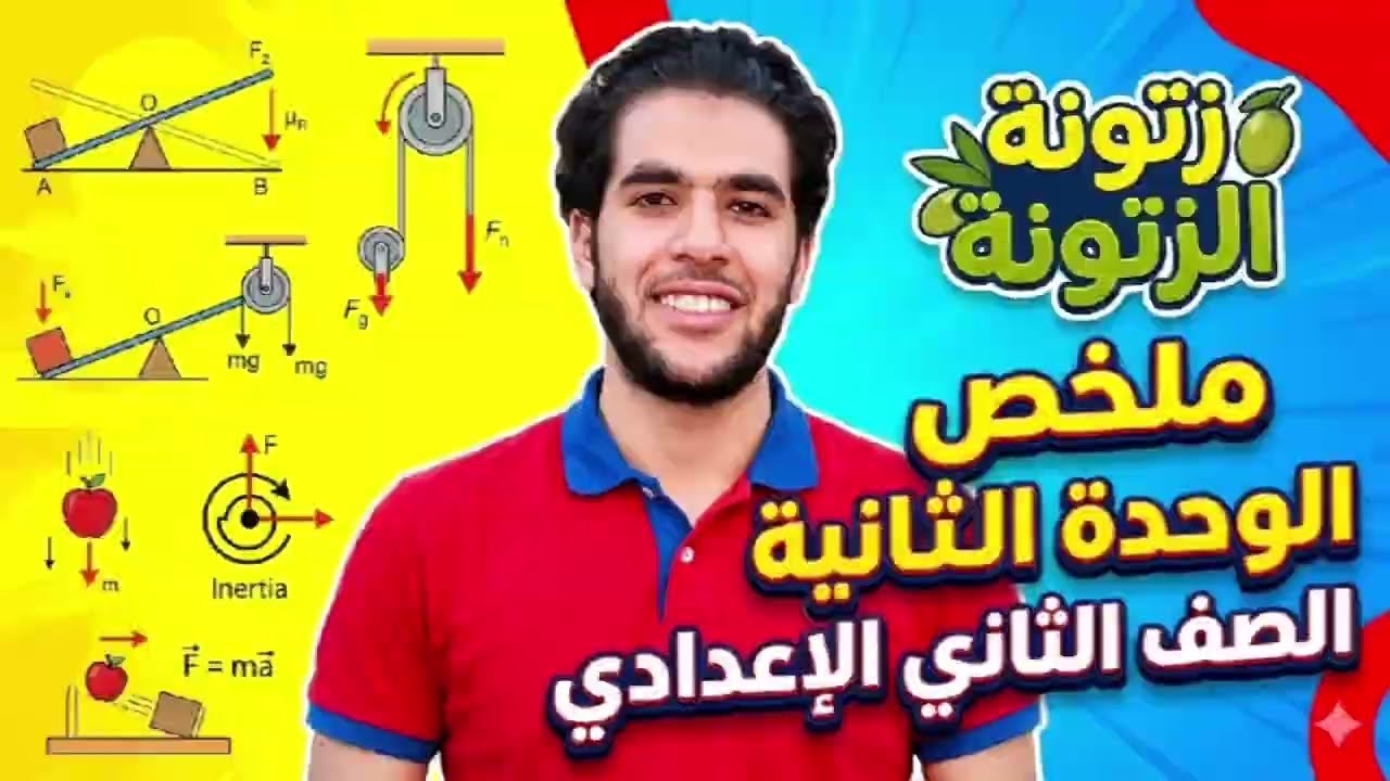 مراجعه نظرى على اهم نقاط الوحده التانيه الروافع وقوانين نيوتن