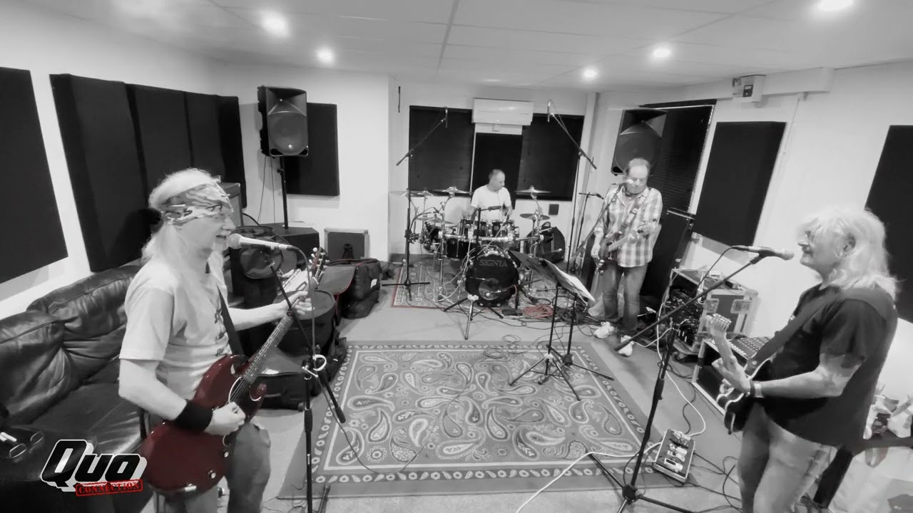 Quo Connection Spinning Wheel Blues rehearsal