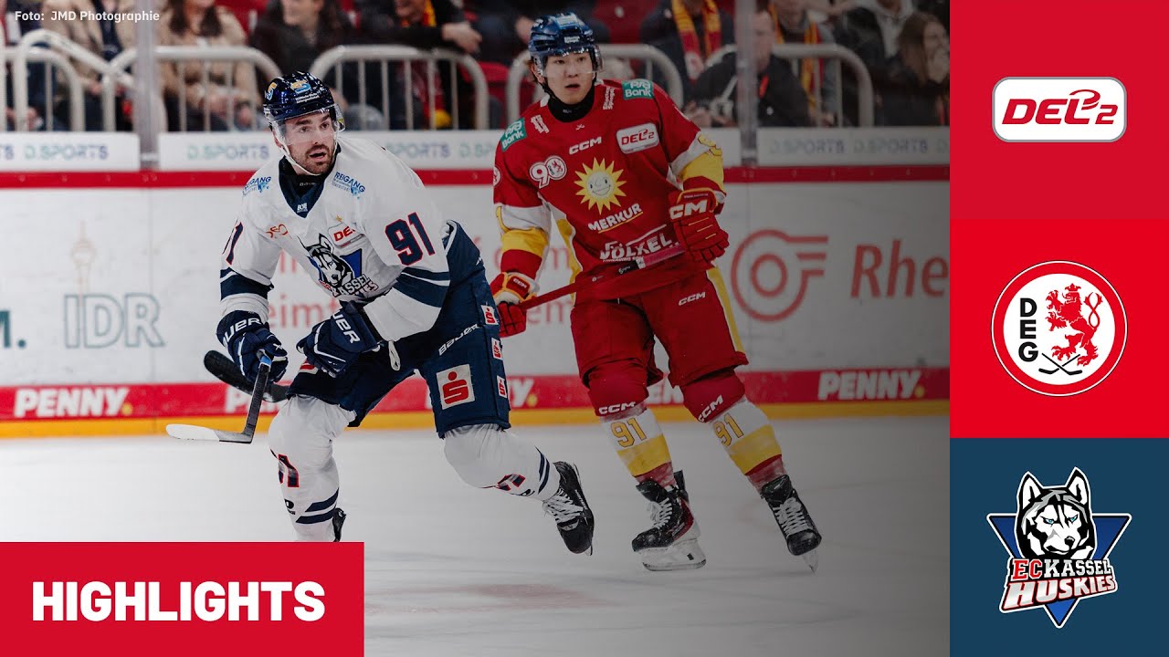 DEL2: Düsseldorfer EG vs. EC Kassel Huskies | Highlights - 5. Spieltag