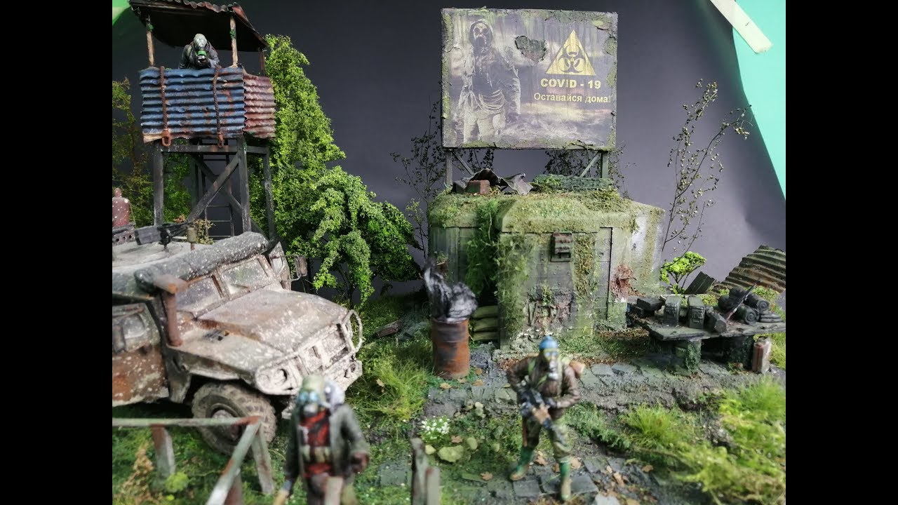 Post-apocalyptic (COVID-19) Stay at home Diorama- S.T.A.L.K.E.R  1080P HD