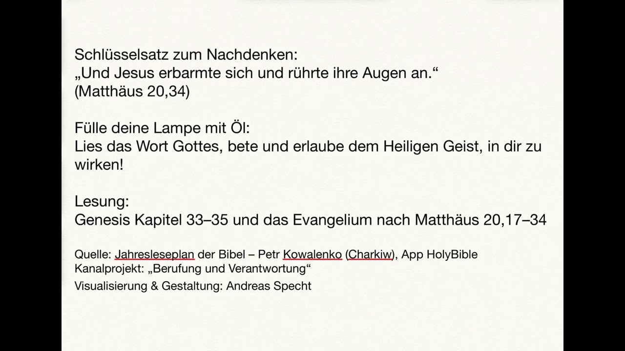 31 Wir lesen die Bibel - Jesus heilt – auch heute