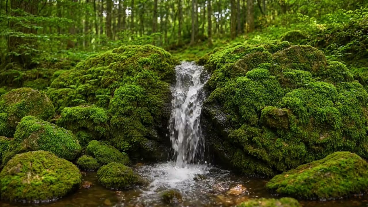 Calm River Sounds with Gentle Wind | Nature Ambience for Sleep and Serenity