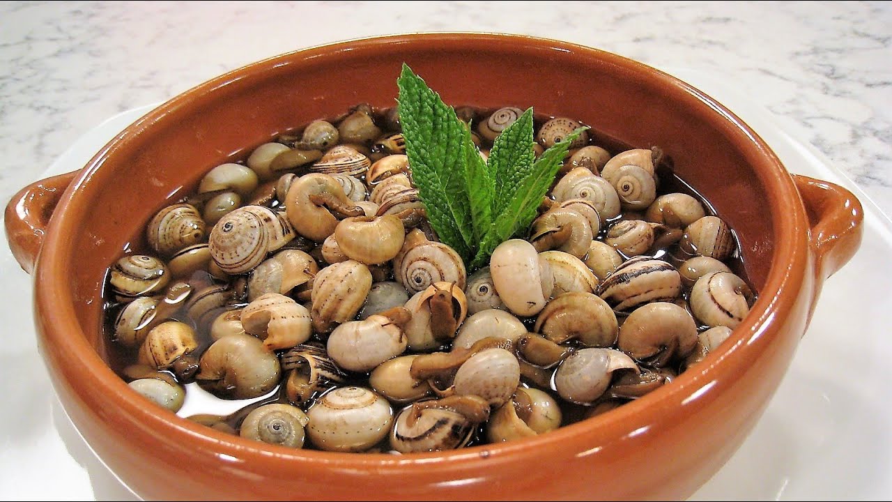 Caracoles con su caldito