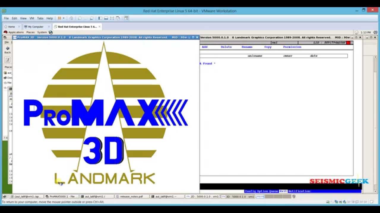 Seismic Data Processing : How To Install Promax R5000