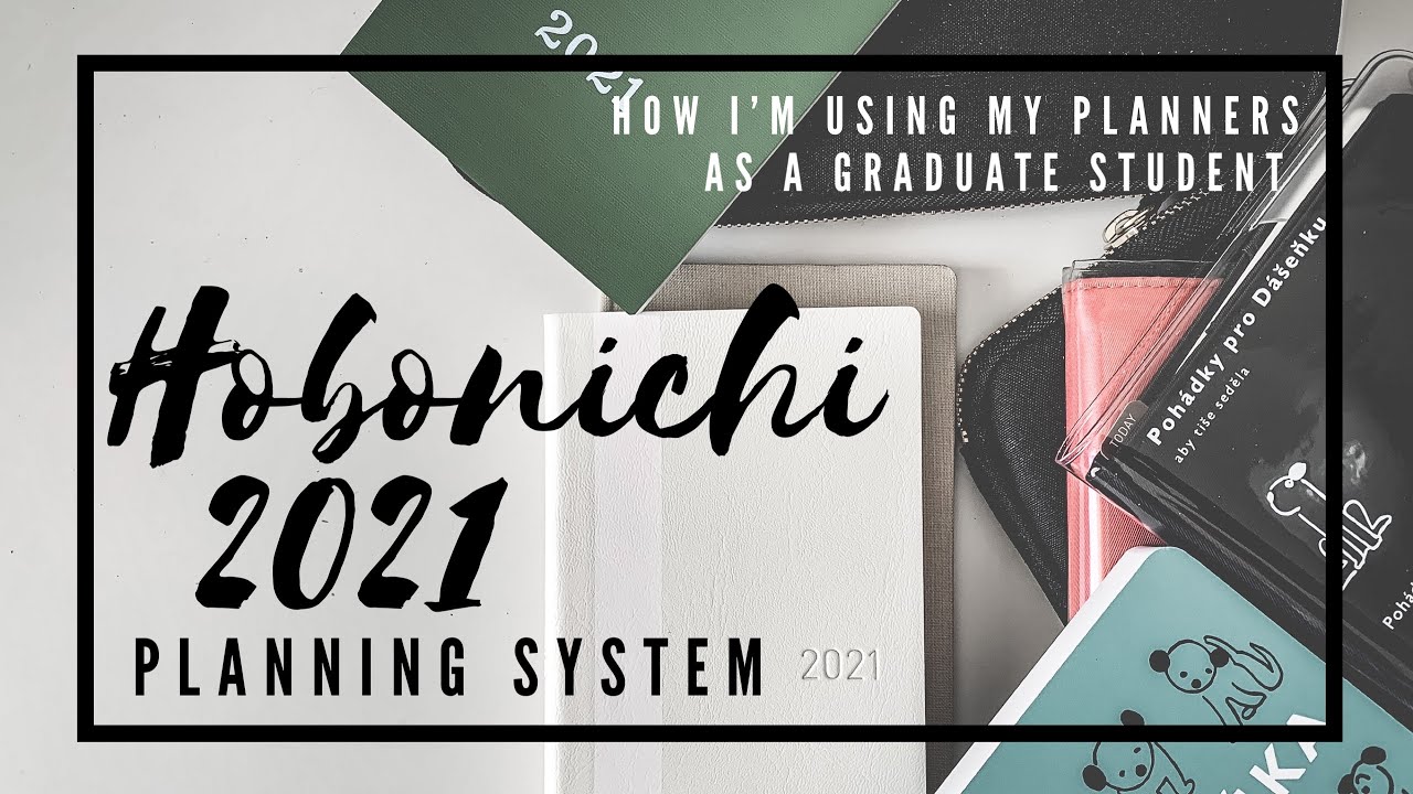 HOBONICHI 2021 Planning System Walkthrough | using only Hobonichi books | PhD student | paperjoyph