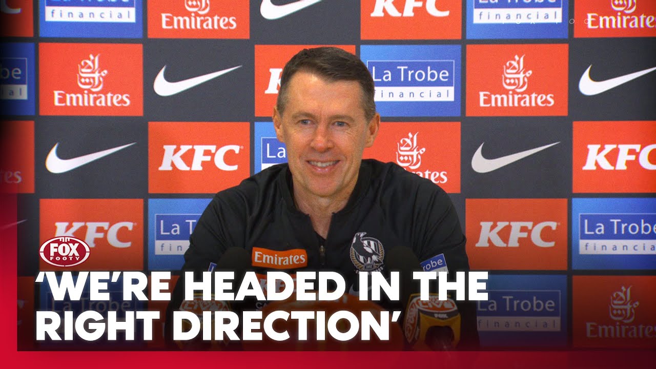 Craig McRae still upbeat despite losing 5 in 6 games I Collingwood Press Conference I Fox Footy