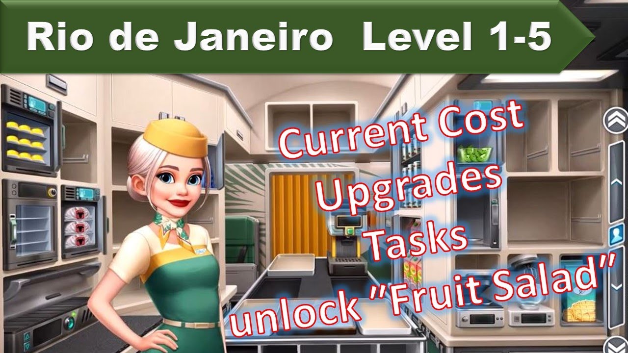 【Airplane Chefs】🛬 Rio de Janeiro : LEVEL1-5 (Upgrades/Cost/TASKS)