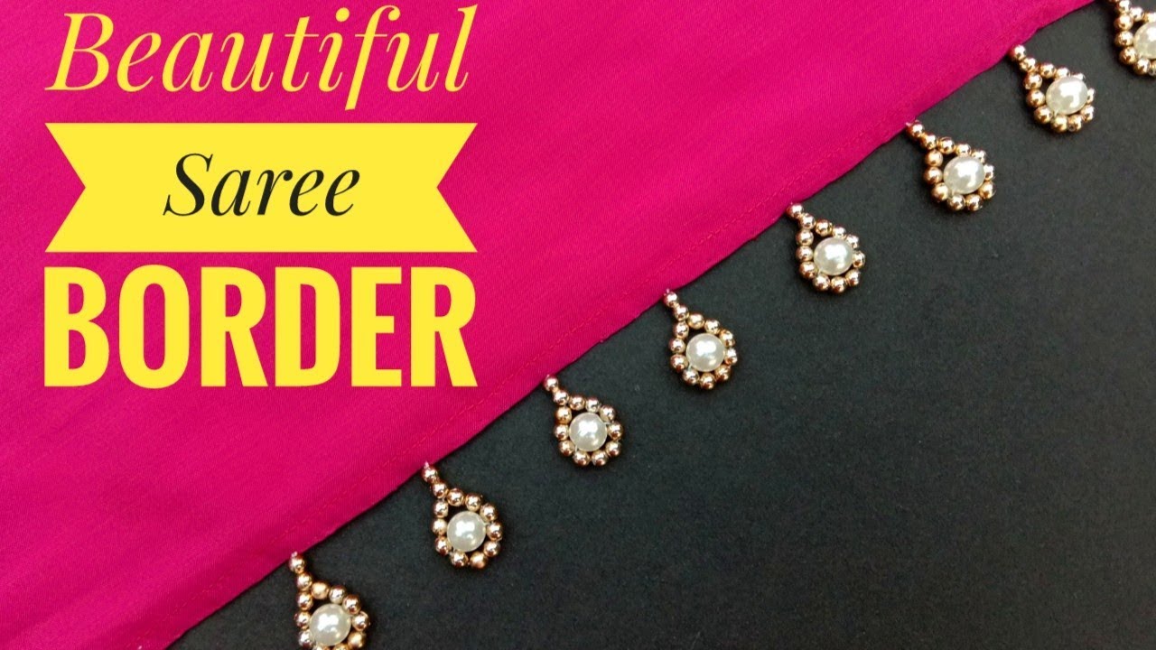 HAND MADE BORDER// For SAREE//BORDER MAKING// New Style BORDER// Useful & Easy