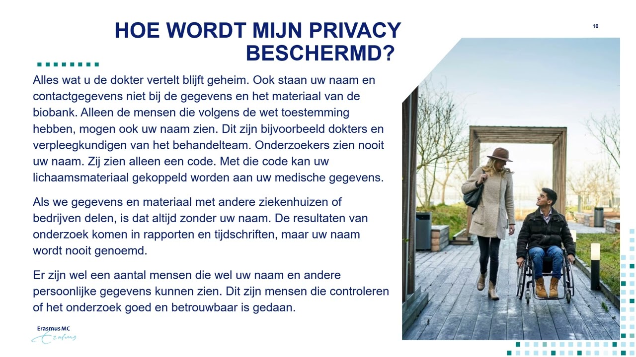 Toestemming voor deelname aan Erasmus Gene Bank
