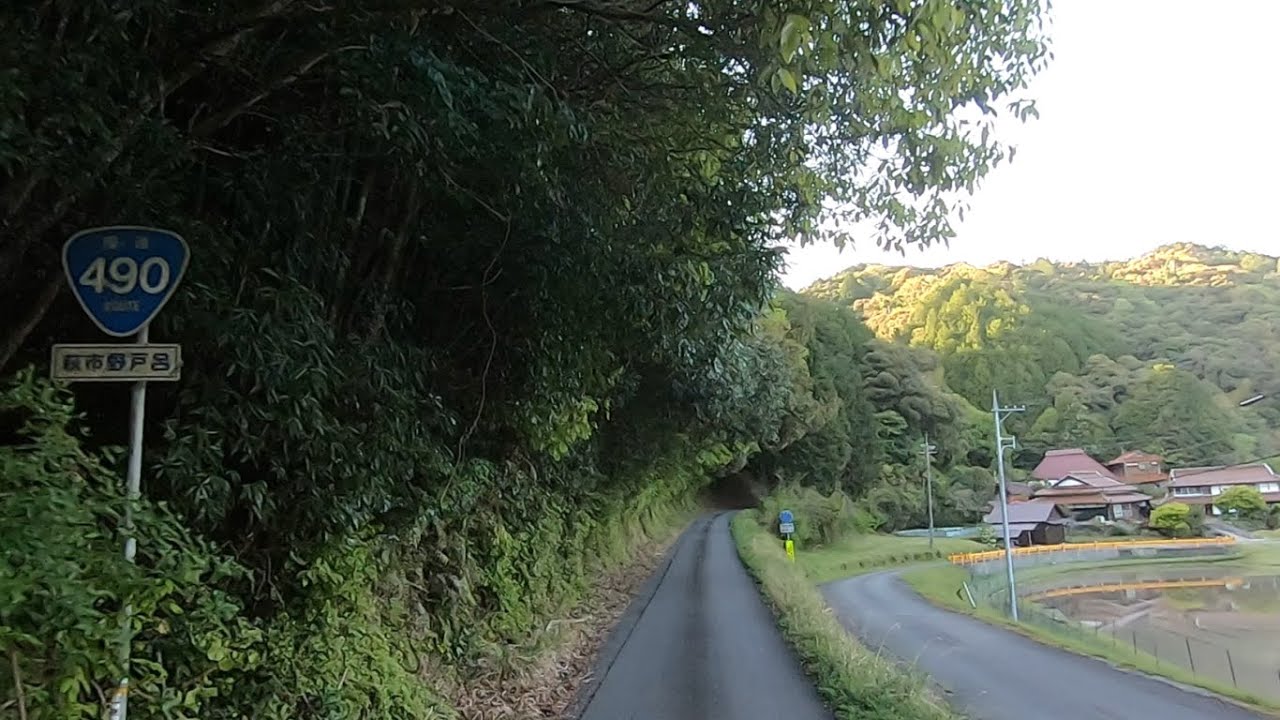 【車載】国道490号を全線走破する【山口県宇部市→萩市】
