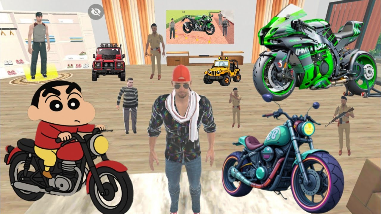 🤩FRANKLIN Purchase Modified Ninza Bike For Shinchan 🤩💥 INDIAN THEFT AUTO SIMULATOR GAME