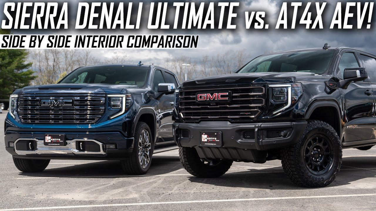 Sierra Denali Ultimate 2023 года против Sierra AT4X | Полное сравнение салона!