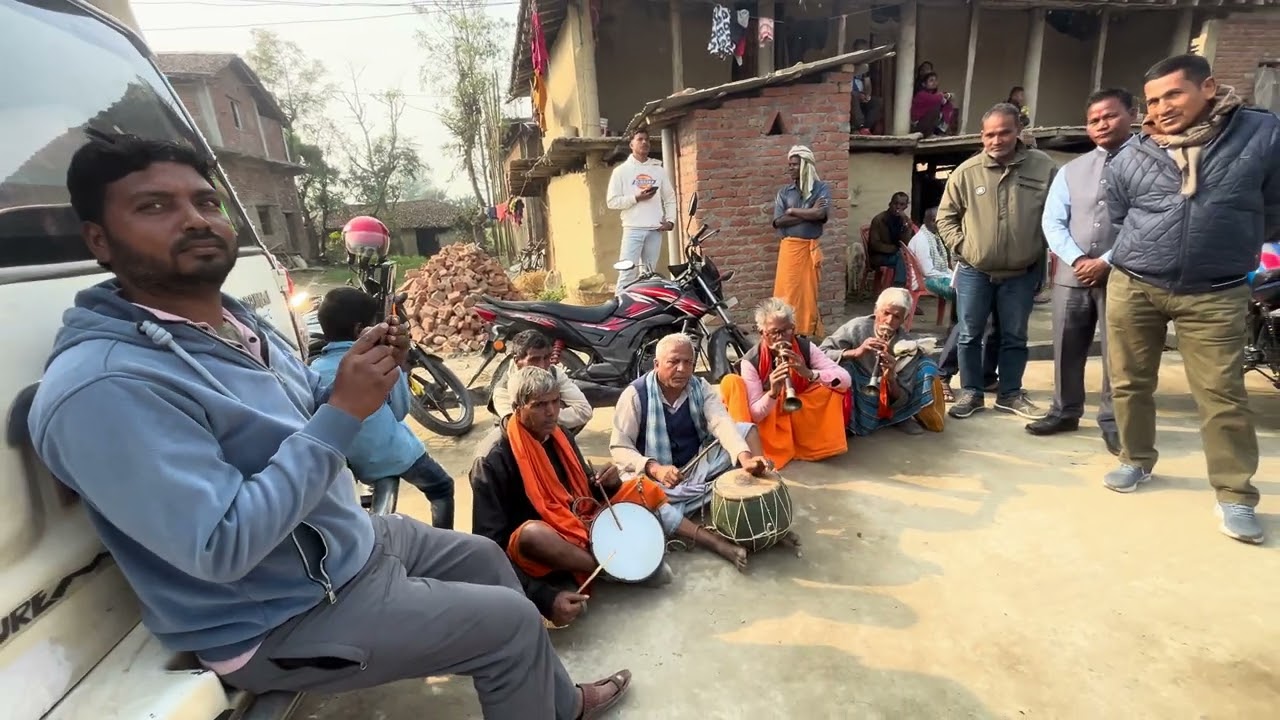 Tharus culture  Marie’s baja ( khurdak pipahi) oldest piano  in Rautahat Nepal 