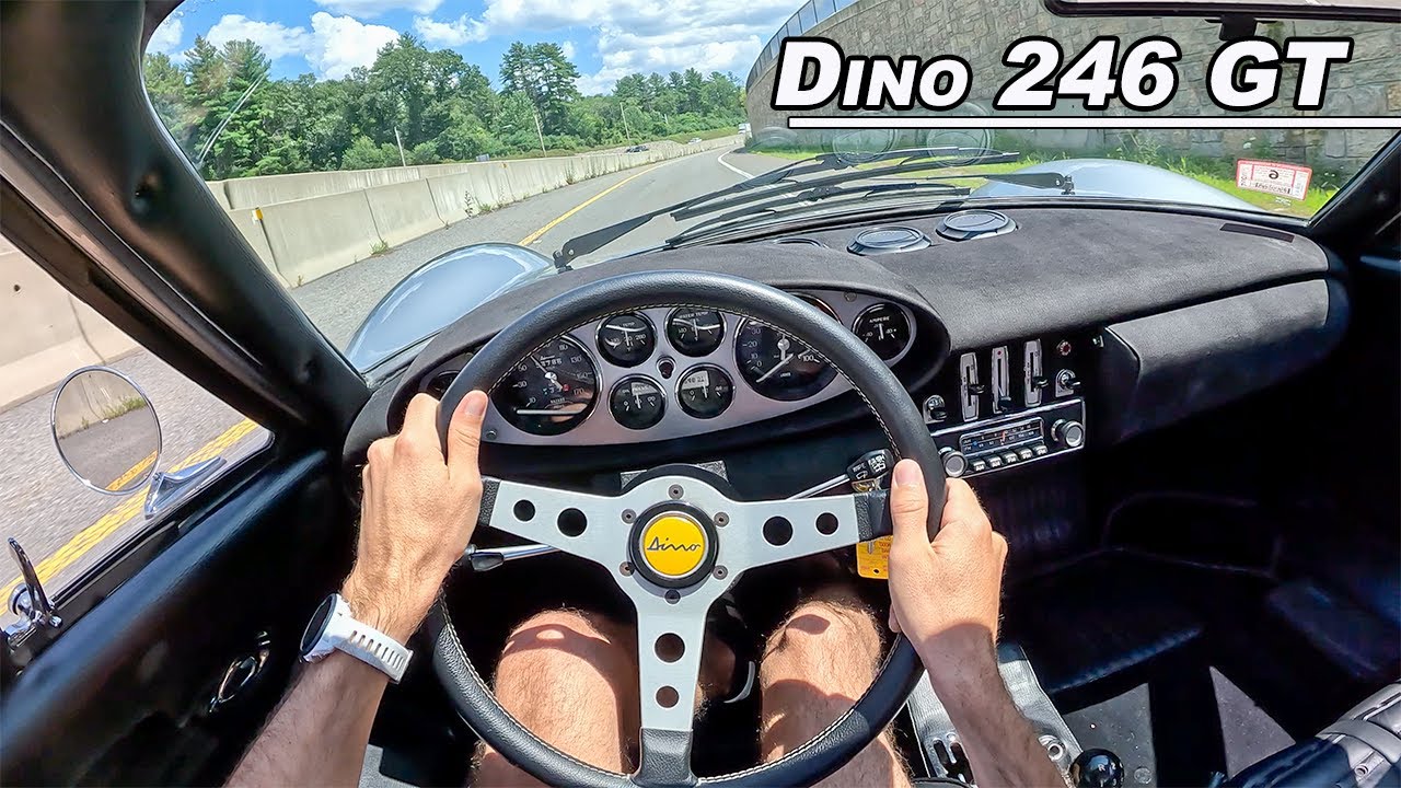 За рулём Ferrari Dino 246 GT 1972 года — итальянский двигатель V6, который вам НУЖНО услышать (би...