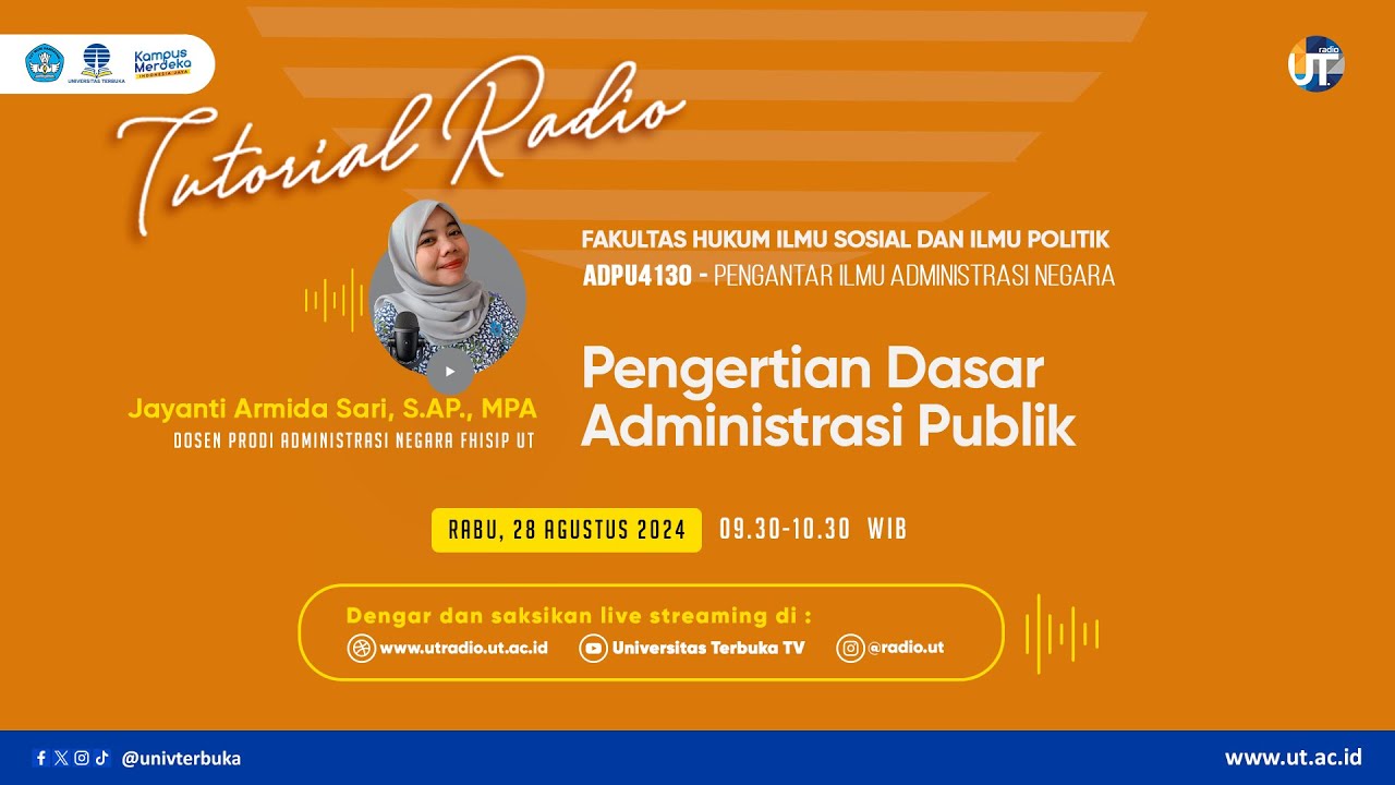 Pengertian Dasar Administrasi Publik - ADPU4130 Pengantar Ilmu Administrasi Negara