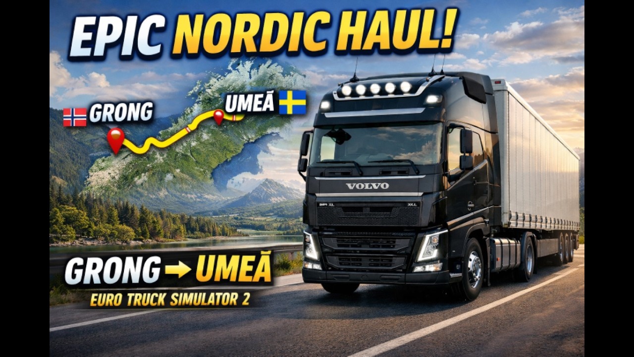 🚛 EPIC Nordic Haul! Grong ➝ Umeå | Euro Truck Simulator 2