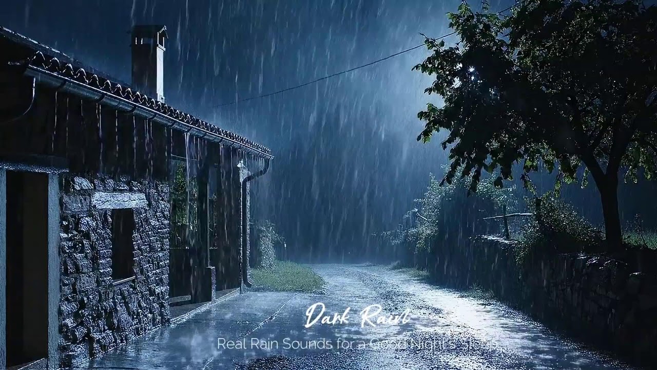 Heavy Thunderstorm Rain Sounds for Sleeping, Relaxing - Real Rainstorm Sounds for Deep Sleep