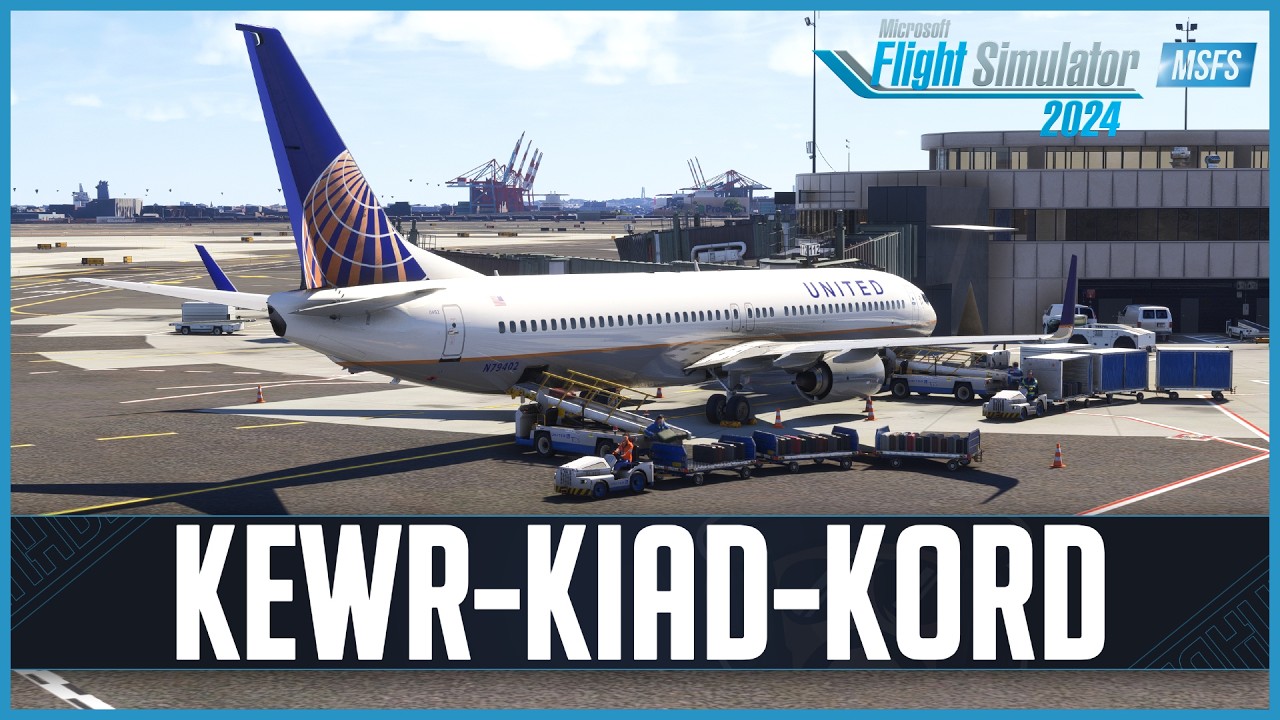 PMDG 737-900ER | Real World United OPS | Newark - Washington - Chicago | VATSIM