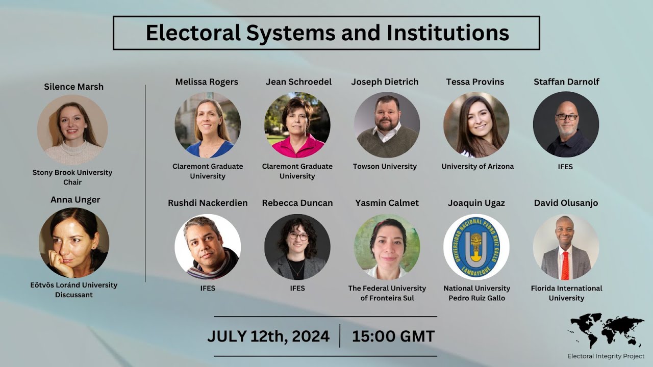 ELECTORAL SYSTEMS AND INSTITUTIONS