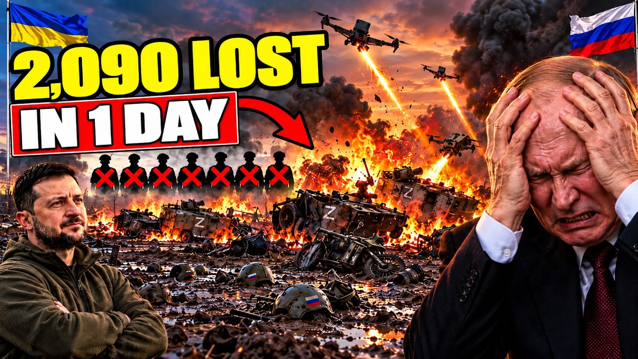 2,090 Russians LOST in ONE DAY... and 1,372 Drones Wiped Out as Putin's Army Bleeds Out