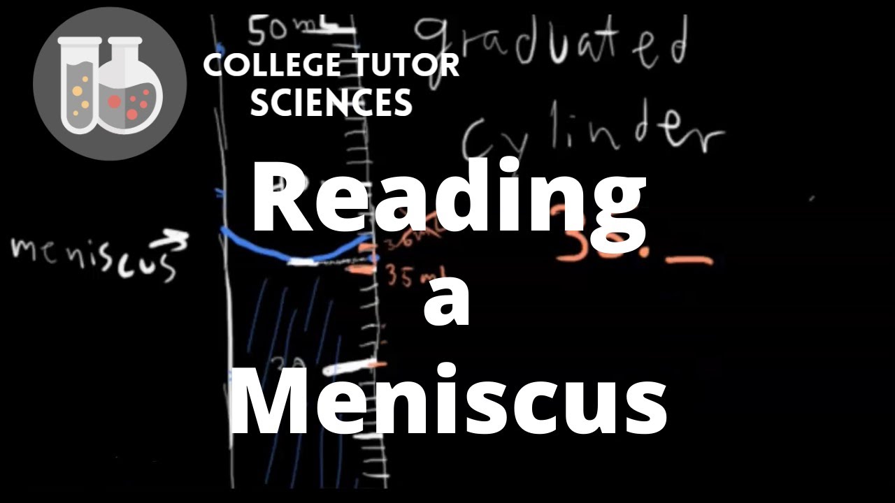 How to Read a Meniscus - General Chemistry