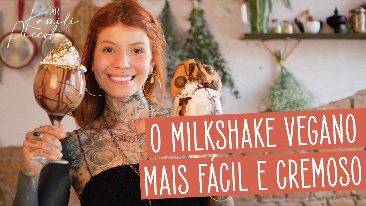 Milkshake vegano super fácil!