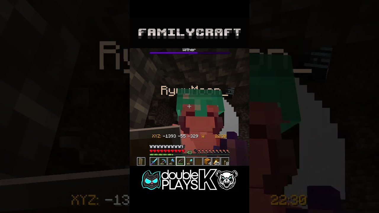 Wither Battle - FamilyCraft SMP - Father and Son Gaming #short #shorts #minecraft #minecraftshorts