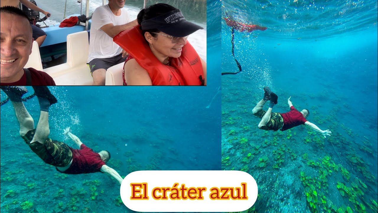 ✅wow que lugar mas bonito El Cráter azul en Petén