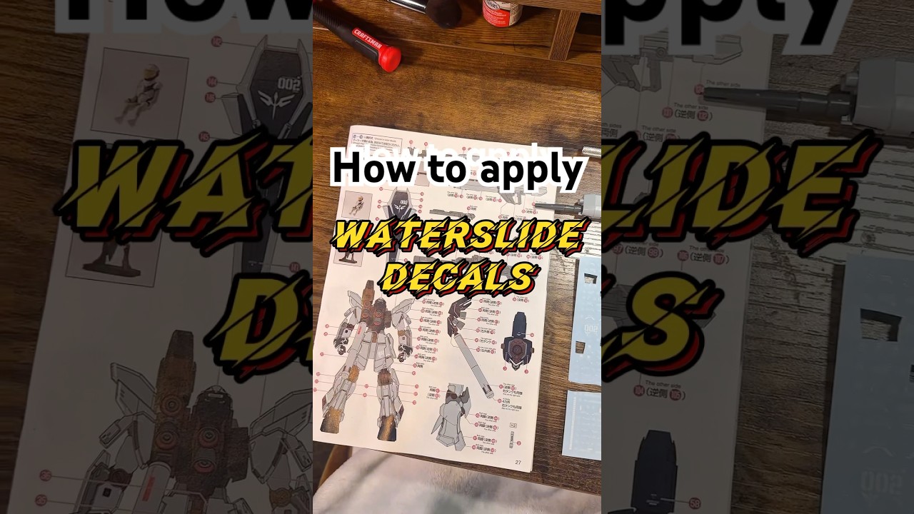 This is how I apply waterslide decals #waterslidedecal