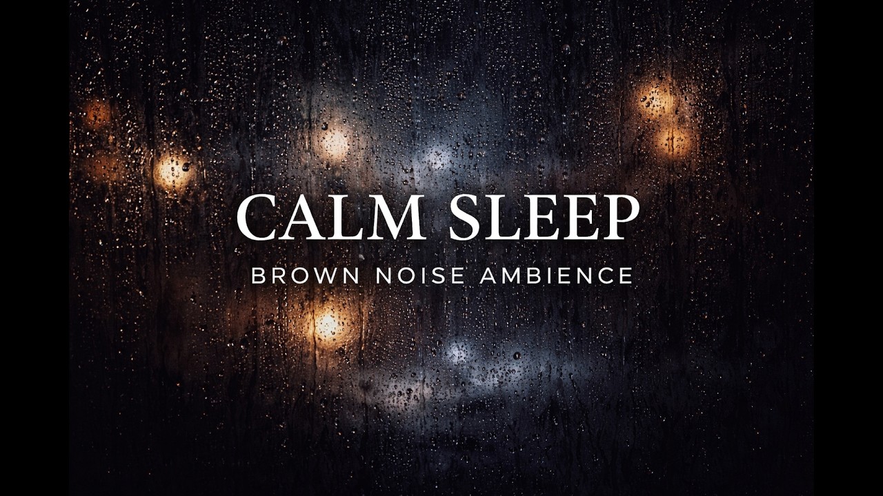 Brown Noise for Anxiety l 8 Hours l Dark Gothic Candlelit Room l Midnight Atmosphere l Deep Sleep