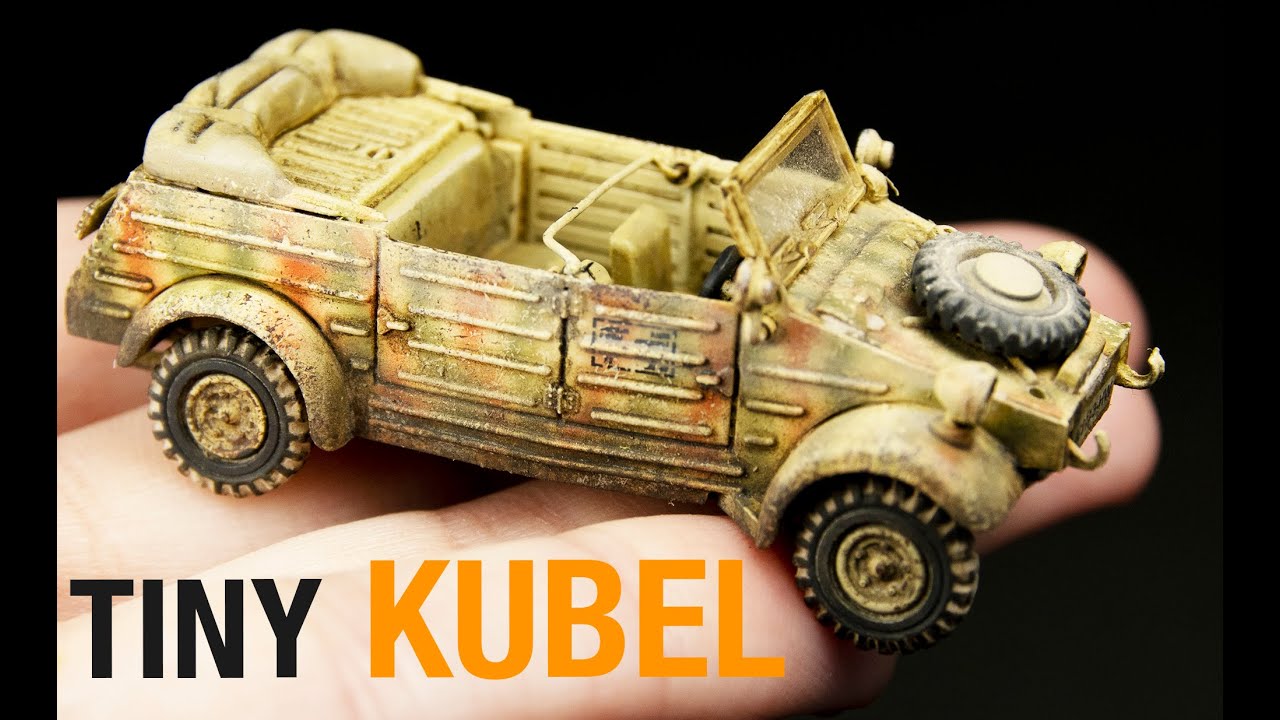 Painting a 1/72 scale kubelwagen