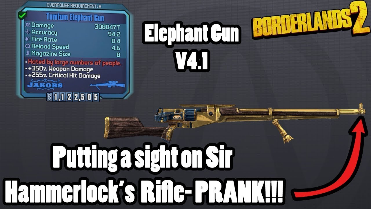 Borderlands 2: Another buff for the Elephant Gun in newest community patch