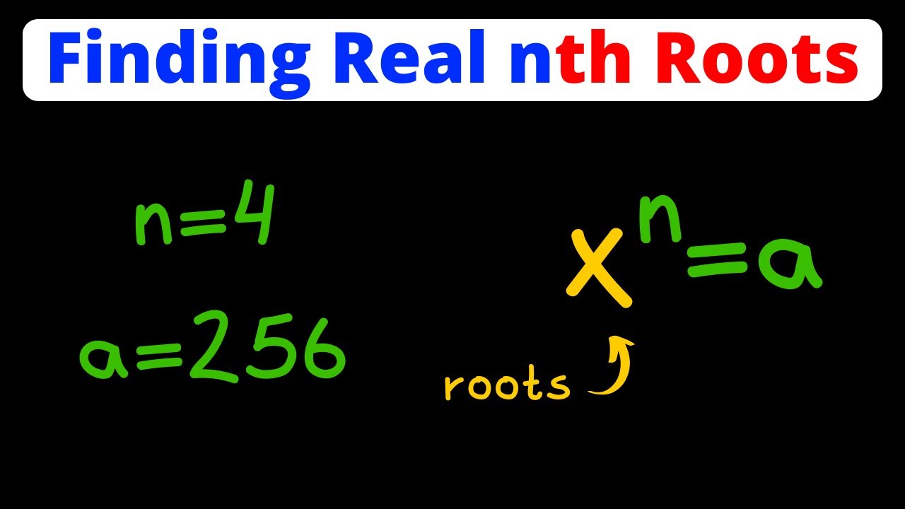 Find the Indicated Real Nth Roots of 'a' | Exponents & Powers | Eat Pi