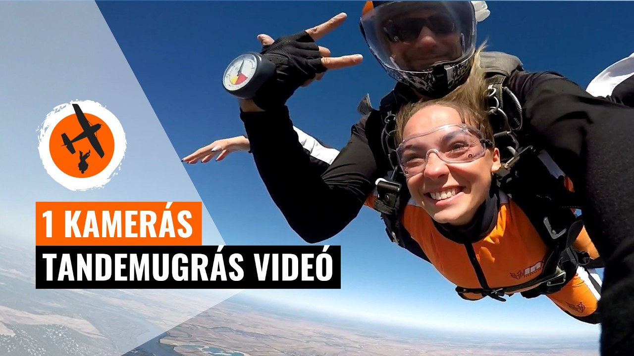 🎥 1 KAMERÁS (KÉZIKAMERÁS) TANDEMUGRÁS VIDEÓ | Millennium Tandem Team