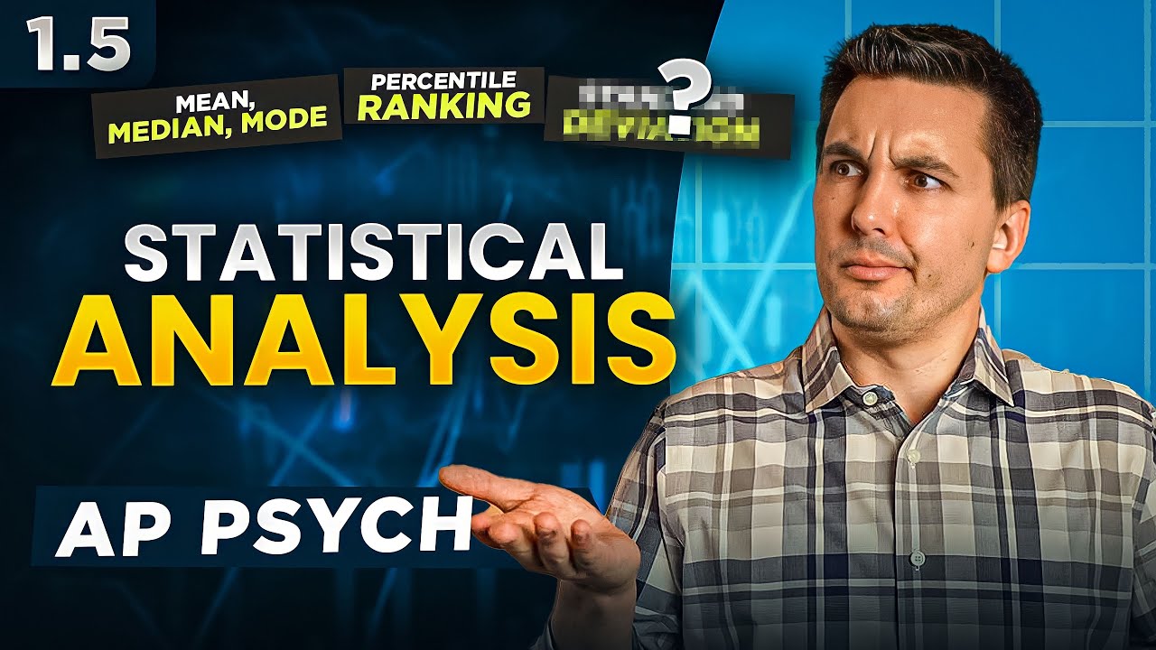 Статистический анализ в психологии [Обзор AP Psychology, Модуль 1, Тема 5]