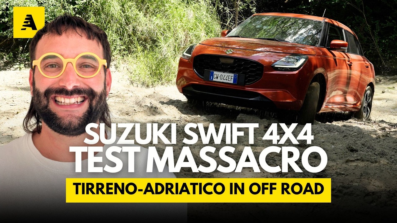 SUZUKI SWIFT 4x4 prova MASSACRO: dall'ADRIATICO al TIRRENO in OFF-ROAD, si può fare?