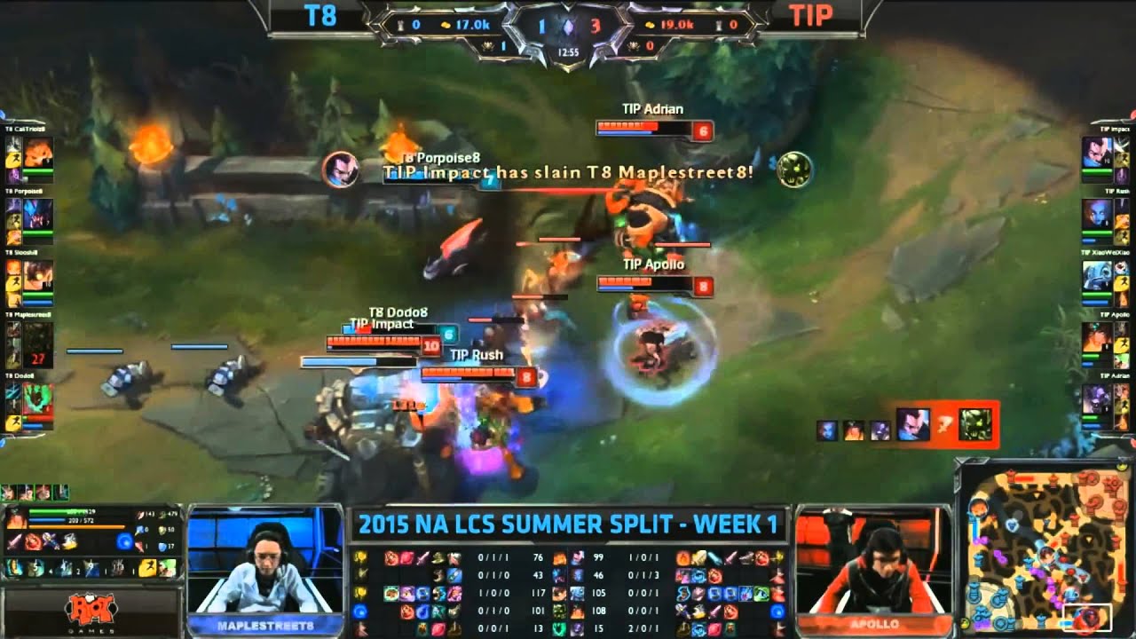 TL Collapse Turnaround Fight Impact Yasuo Doublekill  - T8 vs TIP