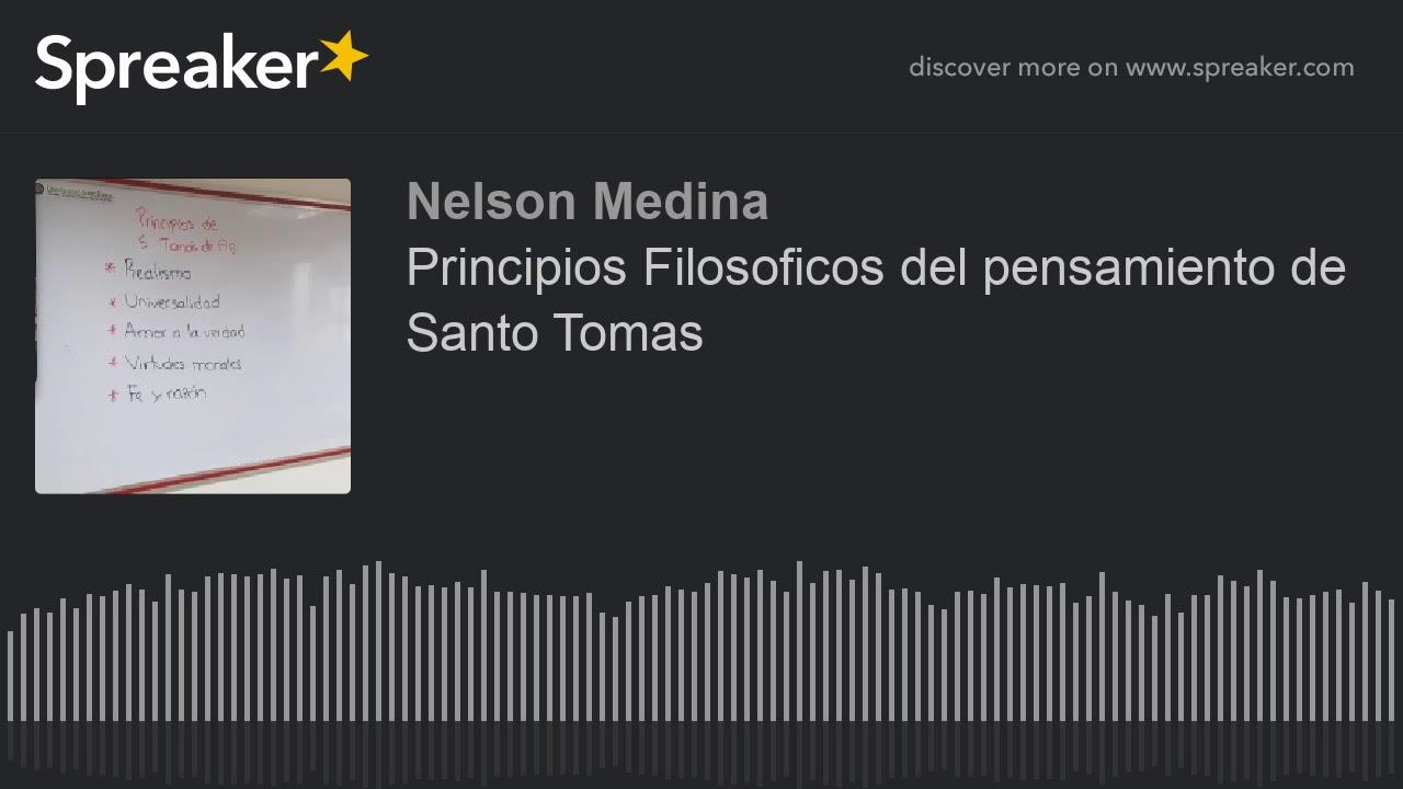 Principios Filosóficos del pensamiento de Santo Tomás