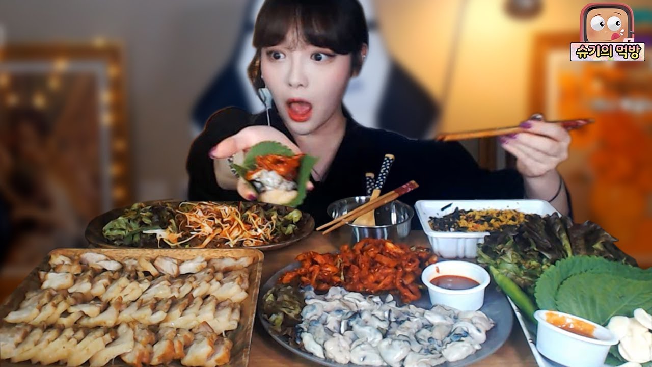 드디어 굴철이다! 보쌈+굴+막국수 완전 쩌는먹방🔥!!! 슈기♬ Shugi Mukbang eating show