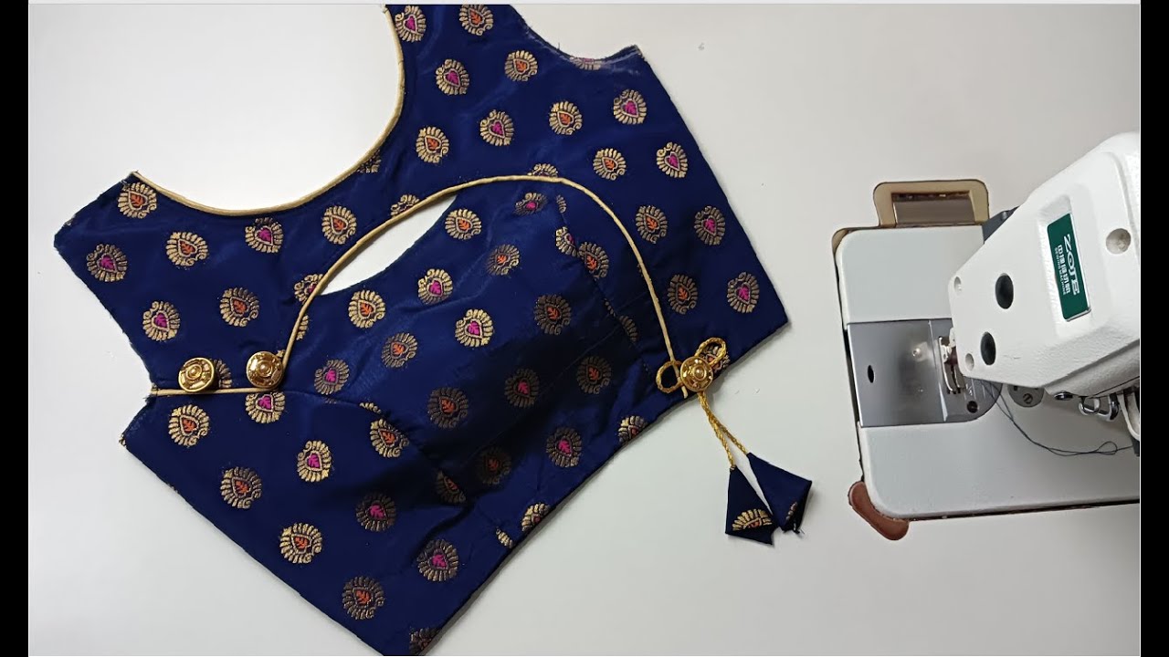 Designer Boat Neck Blouse | Boat Neck Blouse Cutting and Stitching | New Boat Neck Blouse Designs