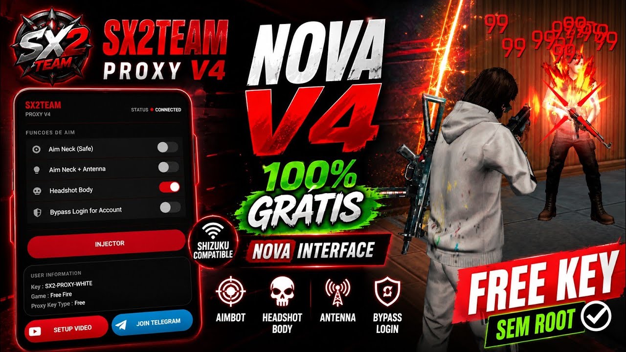 PROXY ANDROID V4 | SX2 TEAM PROXY | FREE KEY | SHIZUKU TUTORIAL | NO ROOT