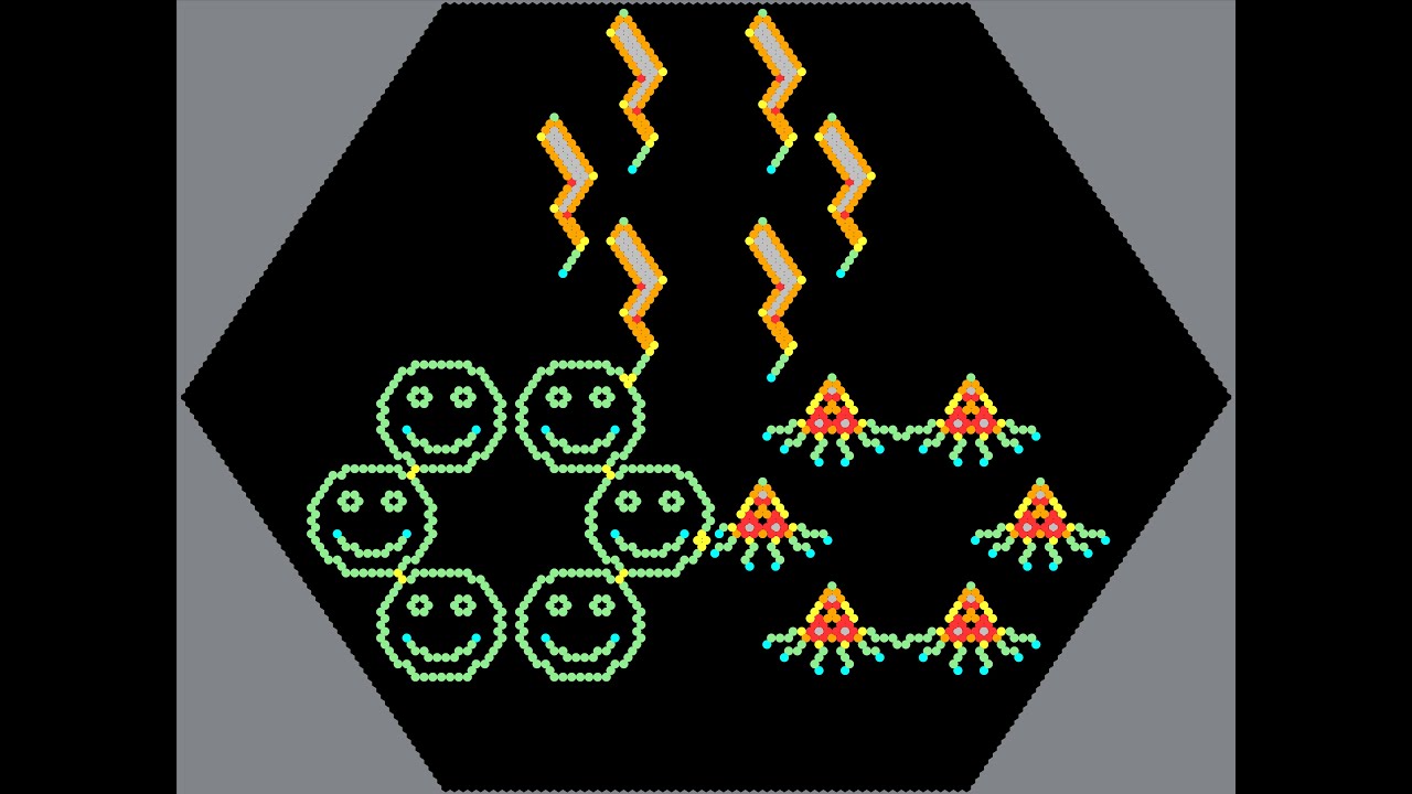 Cloning Made Easy #cellularautomata #mathart #algorithmicart #algorist #iterati