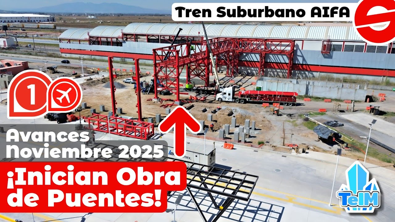 ¡Estaciones LISTAS! Así va el TREN SUBURBANO al AIFA (Noviembre 2025)