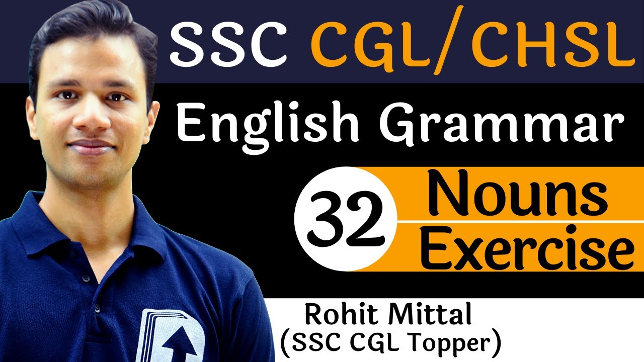 [32] Noun - Exercise | Grammar for SSC | Devotion Institute | Rohit Sir