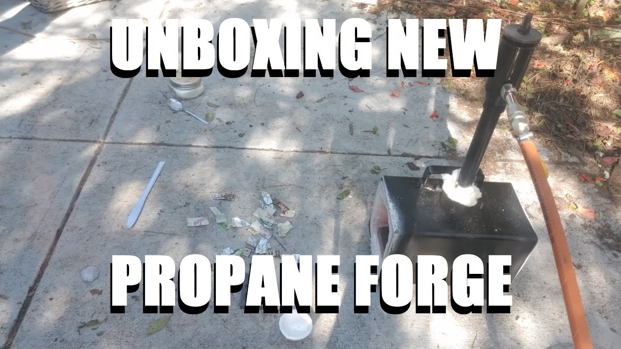 UNBOXING AND TESTING SINGLE BURNER PROPANE FORGE FROM AMAZON!