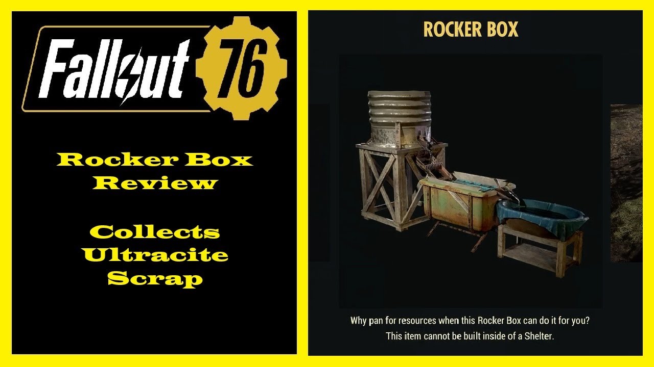 Fallout 76 - Обзор Rocker Box - Сбор ультрацитового лома