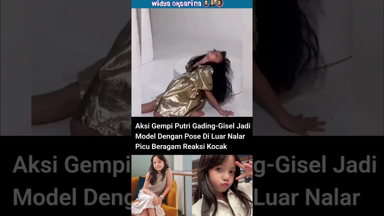 Aksi kocak gempi saat jadi model #gempita #giselle #fyp #shorts