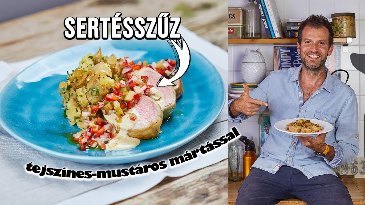 Sertésszűz tejszínes-mustáros mártással